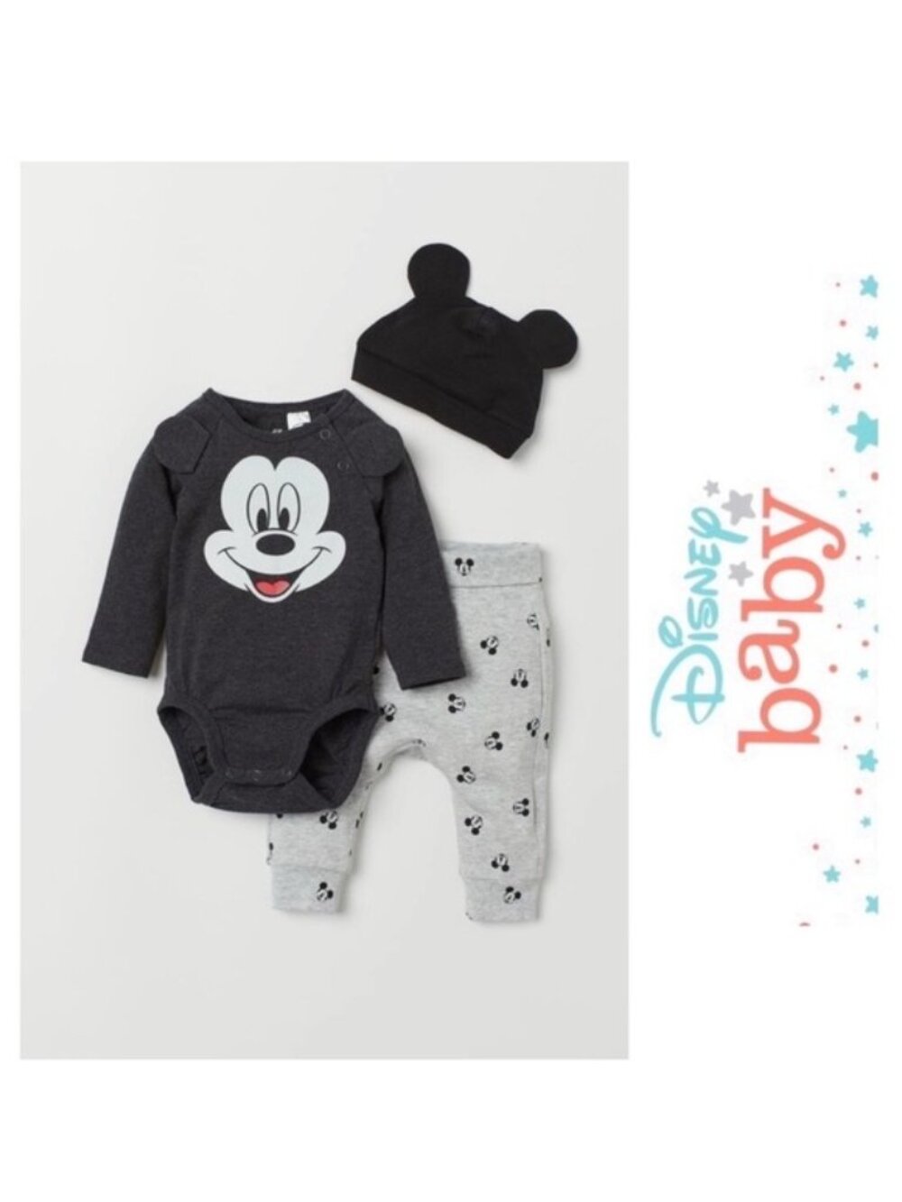 H&M Disney | Mickey Mouse Classic Jersey Pants | Size NB Newborn